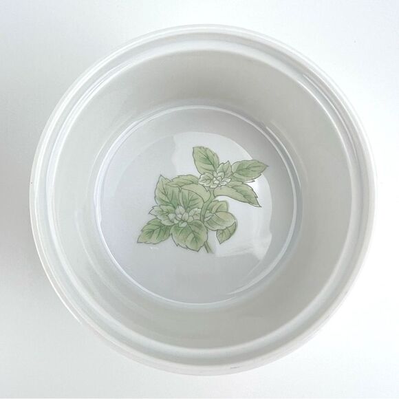 Shafford Herbs & Spices Set of 2 Ceramic Ramekins Baking Dishes 4" Botanical Art - Picture 5 of 8